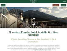 Tablet Screenshot of hotel-cavallinobianco.com